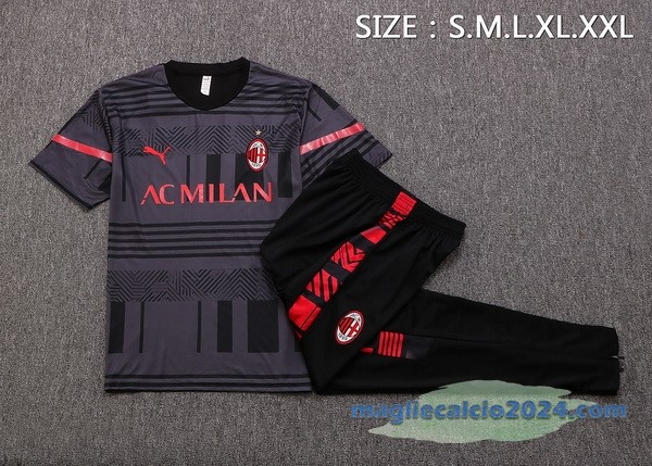 Formazione Set Completo AC Milan 2022 2023 Grigio I Nero Poco Prezzo