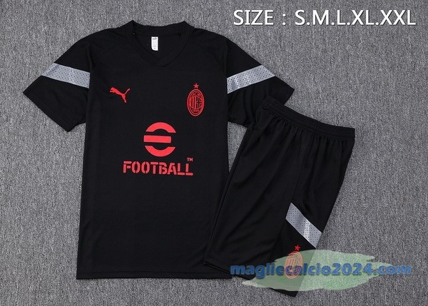 Formazione Set Completo AC Milan 2022 2023 Nero Grigio Poco Prezzo