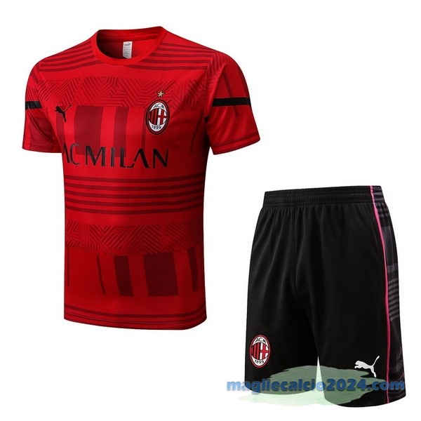 Formazione Set Completo AC Milan 2022 2023 Rosso Nero Poco Prezzo