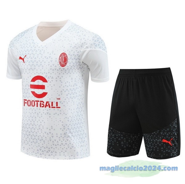 Formazione Set Completo AC Milan 2023 2024 Bianco I Nero Poco Prezzo