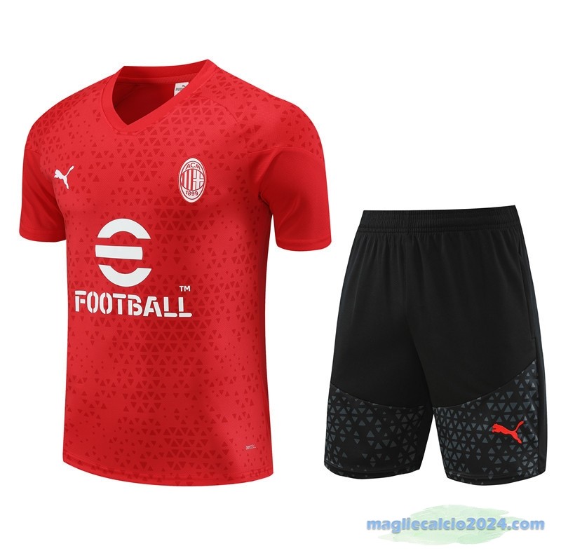 Formazione Set Completo AC Milan 2023 2024 Rosso Nero Poco Prezzo
