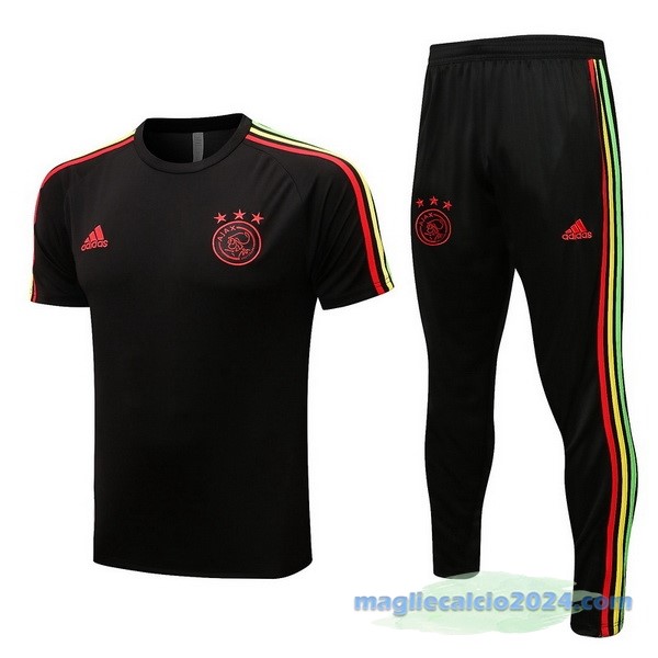 Formazione Set Completo Ajax 2022 2023 Nero Rosso Poco Prezzo
