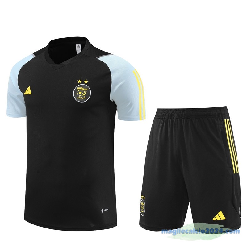 Formazione Set Completo Algeria 2023 Nero Grigio Poco Prezzo