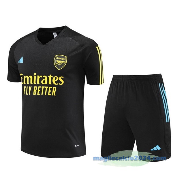 Formazione Set Completo Arsenal 2023 2024 Nero Giallo Poco Prezzo