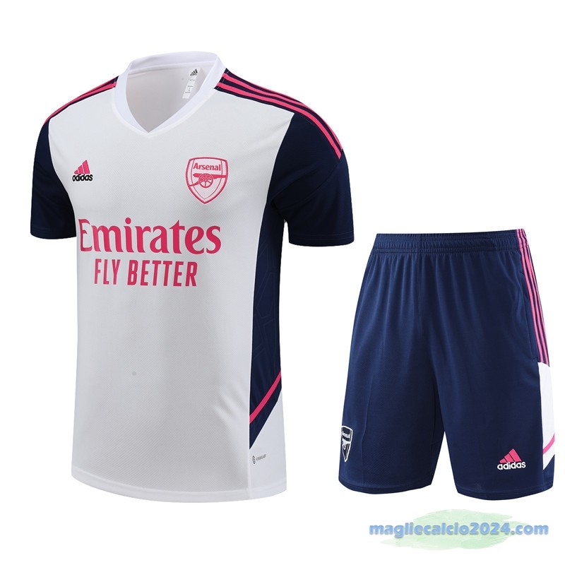 Formazione Set Completo Arsenal Bambino 2022 2023 Bianco Azul Navy Poco Prezzo