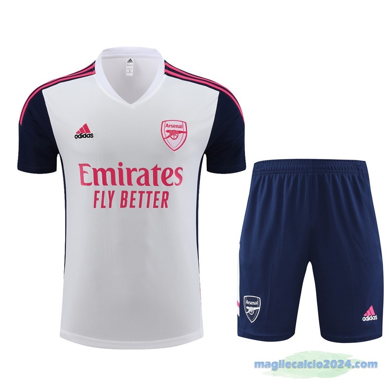 Formazione Set Completo Arsenal Bambino 2022 2023 Bianco Azul Navy Poco Prezzo