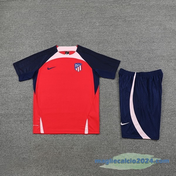Formazione Set Completo Atlético Madrid 2023 2024 Rosso Azul Poco Prezzo