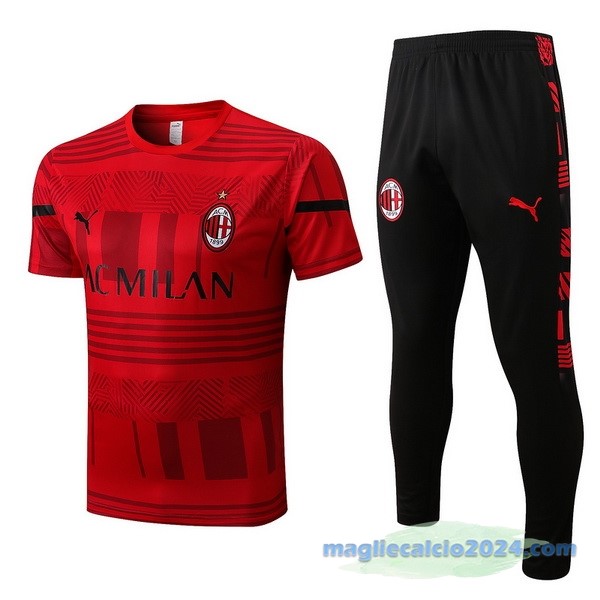 Formazione Set Completo Bambino AC Milan 2022 2023 Rosso I Nero Poco Prezzo