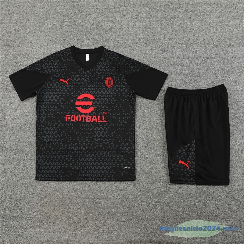 Formazione Set Completo Bambino AC Milan 2023 2024 Nero I Rosso Poco Prezzo