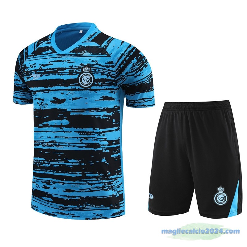 Formazione Set Completo Bambino Al Nassr 2022 2023 Azul Nero Poco Prezzo