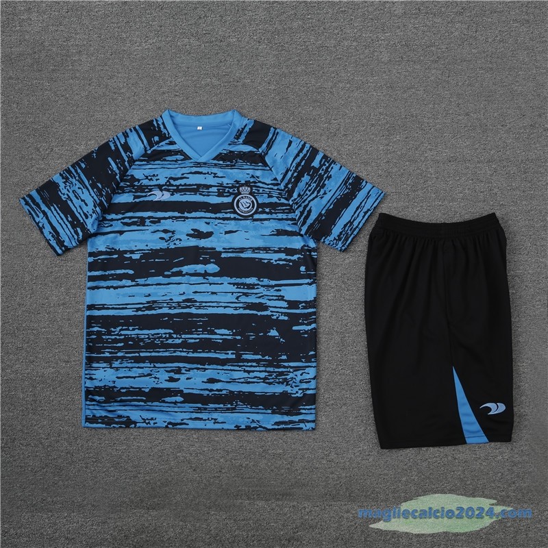 Formazione Set Completo Bambino Al Nassr 2022 2023 Azul Nero Poco Prezzo