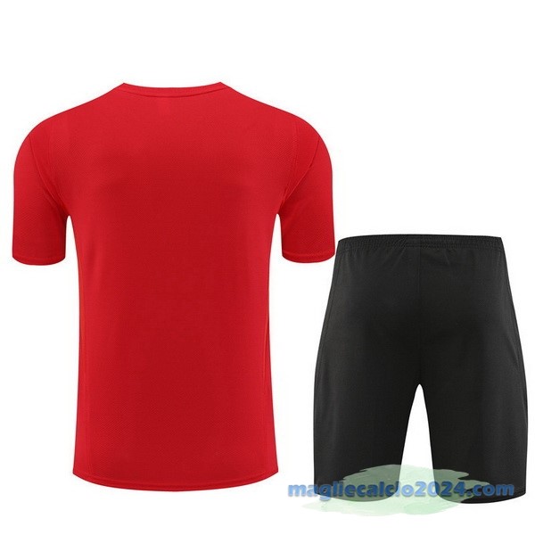 Formazione Set Completo Bambino Arsenal Bambino 2023 2024 Rosso Nero Poco Prezzo