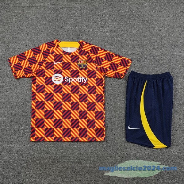 Formazione Set Completo Bambino Barcelona 2023 2024 Arancione Azul Poco Prezzo