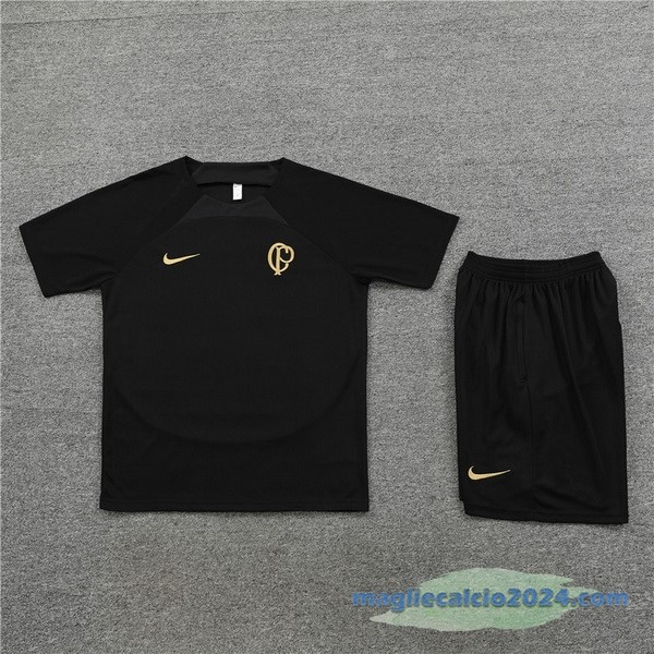 Formazione Set Completo Bambino Corinthians Paulista 2023 2024 I Nero Poco Prezzo