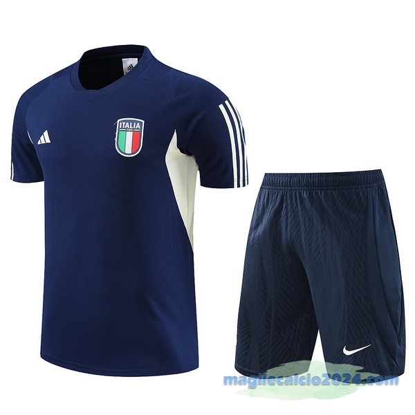 Formazione Set Completo Bambino Italia 2023 Azul Navy Poco Prezzo