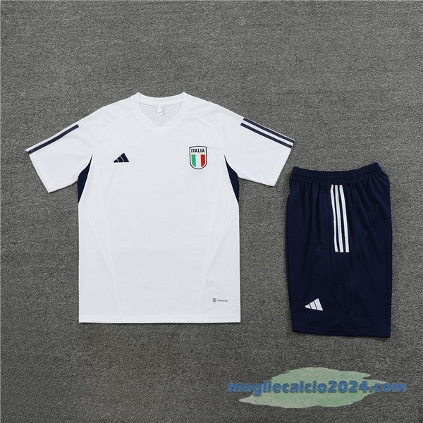 Formazione Set Completo Bambino Italia 2023 Bianco Azul Navy Poco Prezzo