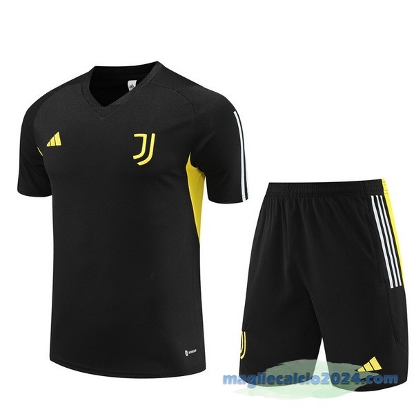 Formazione Set Completo Bambino Juventus 2023 2024 Nero Giallo Poco Prezzo