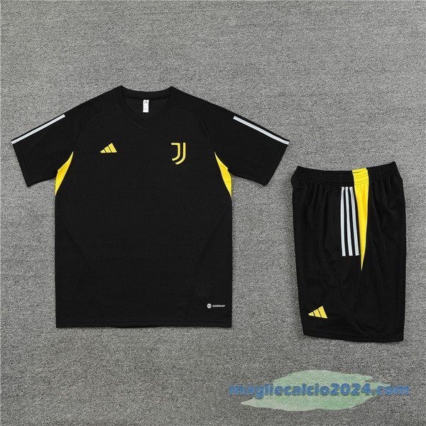 Formazione Set Completo Bambino Juventus 2023 2024 Nero Giallo Poco Prezzo