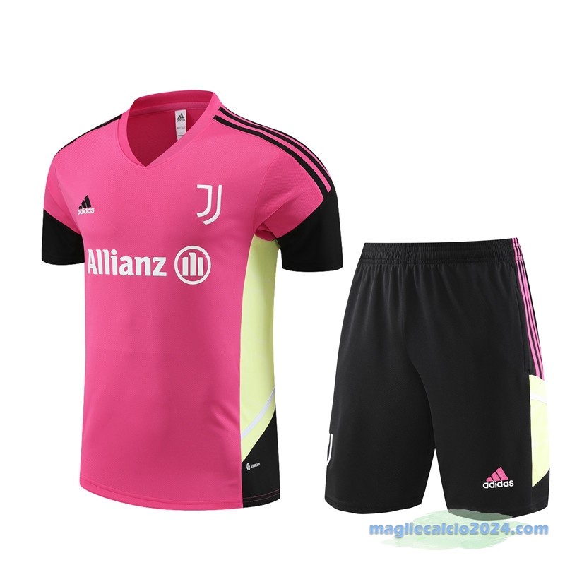 Formazione Set Completo Bambino Juventus 2023 2024 Rosa Nero Poco Prezzo