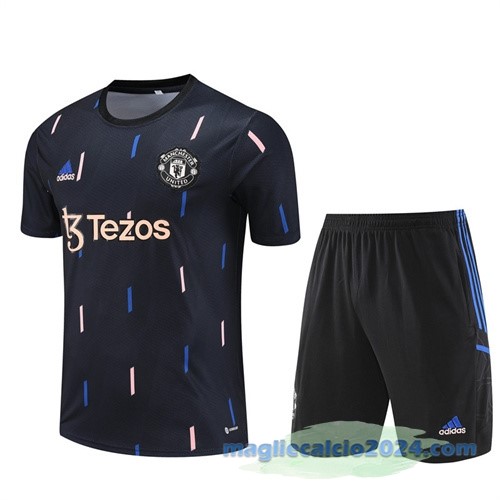 Formazione Set Completo Bambino Manchester United 2022 2023 Azul Nero Poco Prezzo