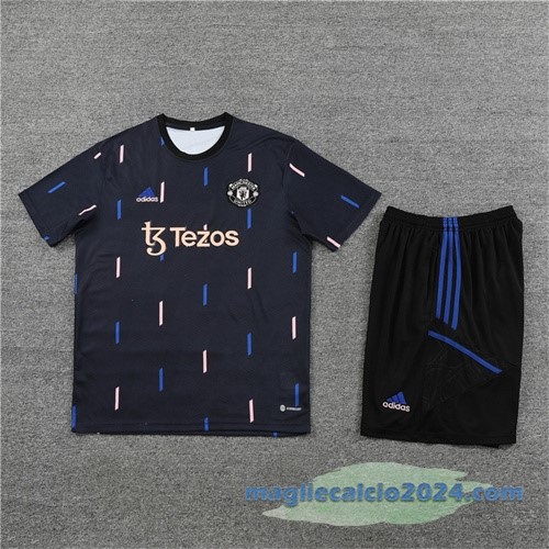 Formazione Set Completo Bambino Manchester United 2022 2023 Azul Nero Poco Prezzo