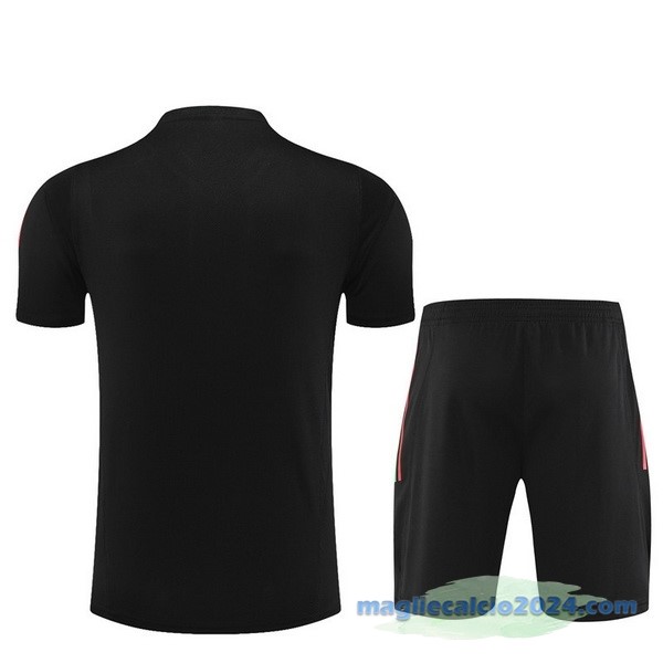 Formazione Set Completo Bambino Manchester United 2022 2023 Nero Rosso Poco Prezzo