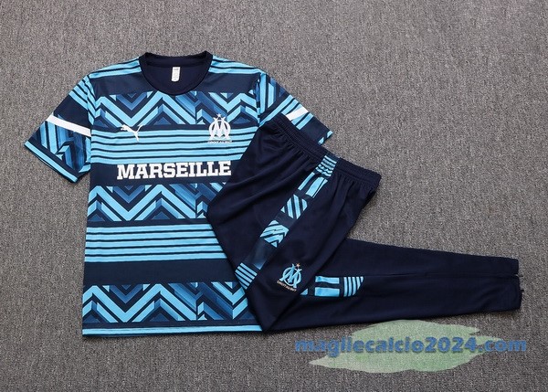 Formazione Set Completo Bambino Marsella 2022 2023 I Azul Poco Prezzo