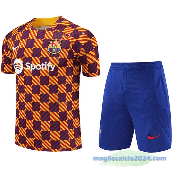 Formazione Set Completo Barcelona 2023 2024 Arancione I Azul Poco Prezzo