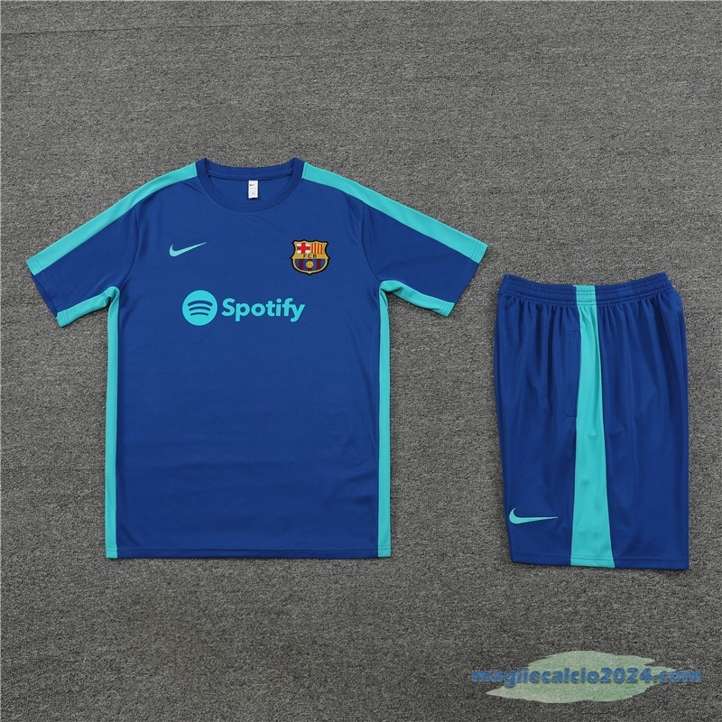 Formazione Set Completo Barcelona Bambino 2023 2024 Azul Verde Poco Prezzo