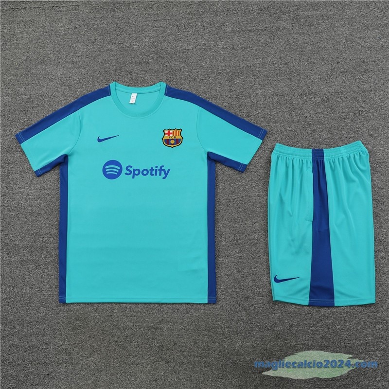 Formazione Set Completo Barcelona Bambino 2023 2024 Verde Azul Poco Prezzo