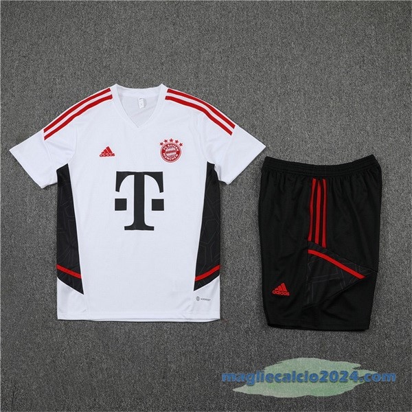 Formazione Set Completo Bayern Múnich 2022 2023 Bianco Nero Poco Prezzo