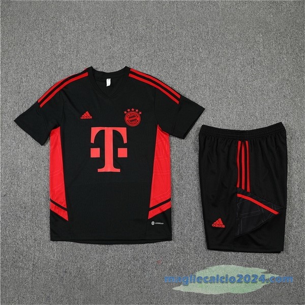 Formazione Set Completo Bayern Múnich 2022 2023 Nero II Rosso Poco Prezzo