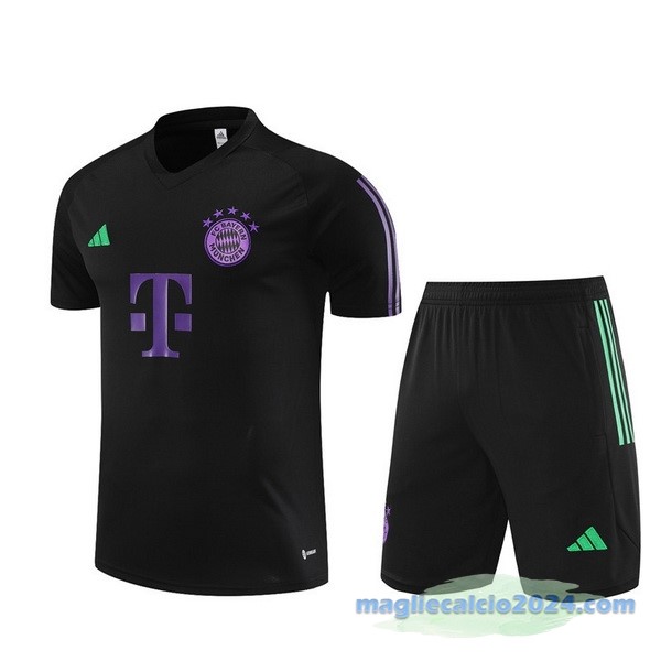 Formazione Set Completo Bayern Múnich 2023 2024 Purpureo Nero Poco Prezzo