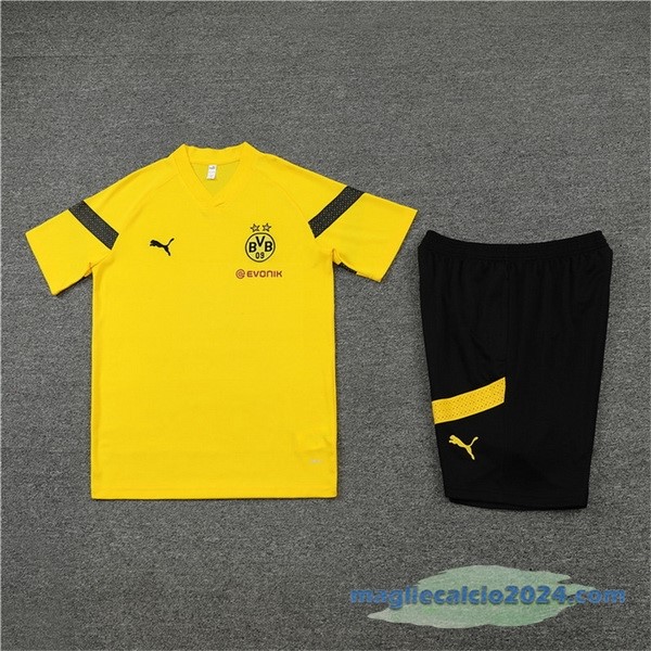 Formazione Set Completo Borussia Dortmund 2022 2023 Giallo II Nero Poco Prezzo