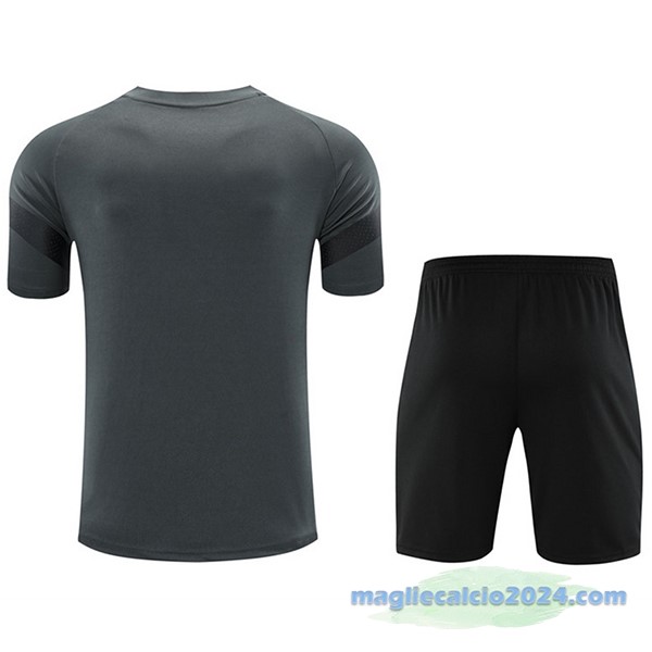 Formazione Set Completo Borussia Dortmund 2022 2023 Grigio II Nero Poco Prezzo