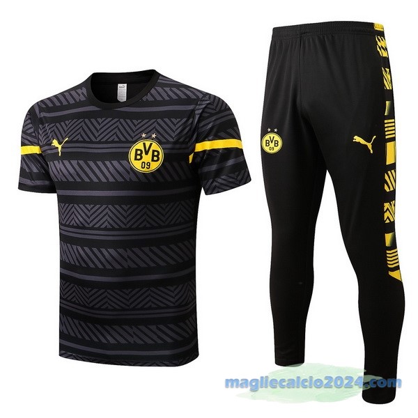 Formazione Set Completo Borussia Dortmund 2022 2023 Grigio Nero Poco Prezzo