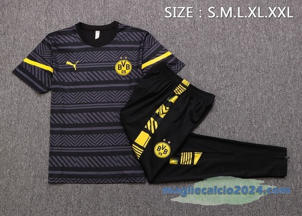 Formazione Set Completo Borussia Dortmund 2022 2023 Grigio Nero Poco Prezzo