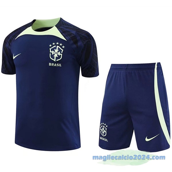 Formazione Set Completo Brasile 2022 Azul Navy II Verde Poco Prezzo