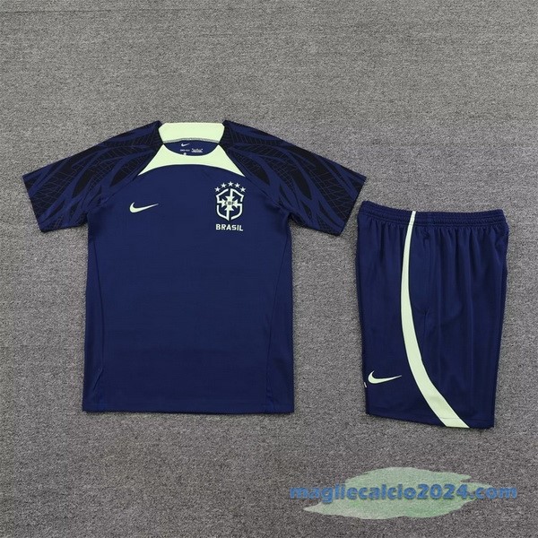 Formazione Set Completo Brasile 2022 Azul Navy II Verde Poco Prezzo
