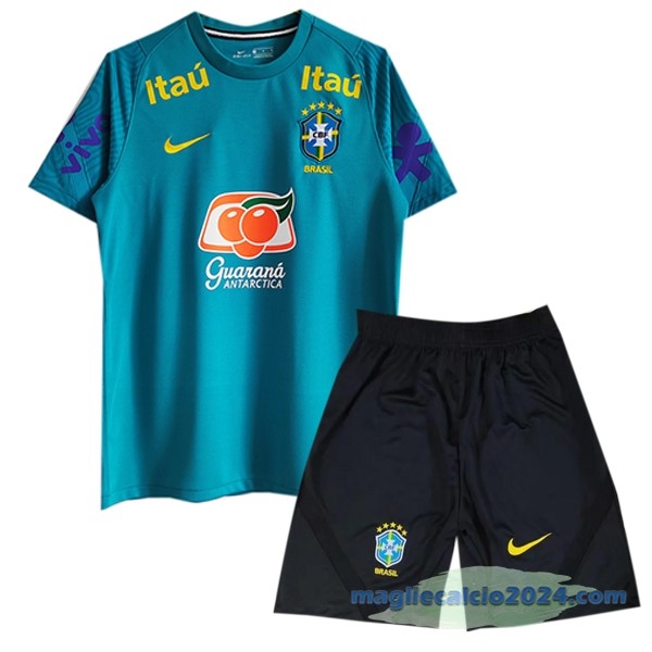 Formazione Set Completo Brasile 2022 Verde Nero Poco Prezzo