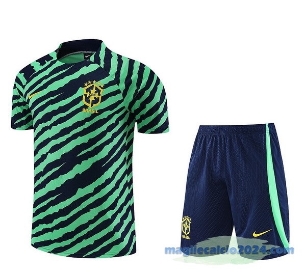 Formazione Set Completo Brasile 2023 Verde Poco Prezzo