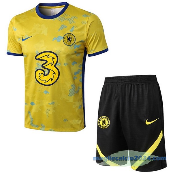 Formazione Set Completo Chelsea 2022 2023 Giallo I Nero Poco Prezzo