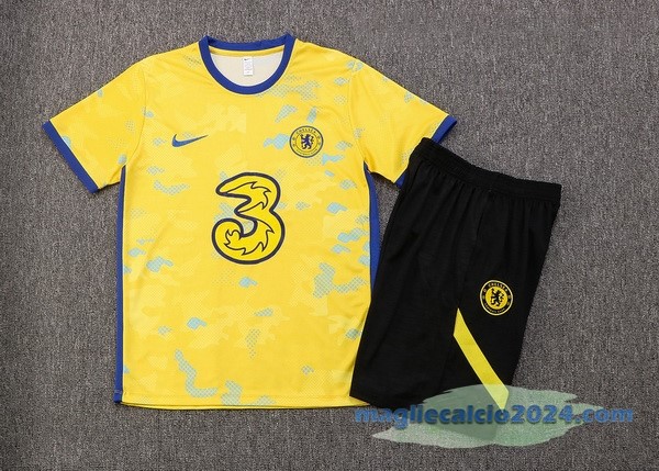 Formazione Set Completo Chelsea 2022 2023 Giallo I Nero Poco Prezzo