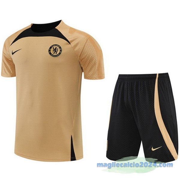 Formazione Set Completo Chelsea 2022 2023 Giallo Nero Poco Prezzo