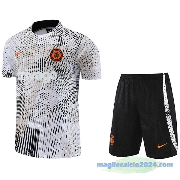 Formazione Set Completo Chelsea 2023 2024 Bianco I Nero Poco Prezzo