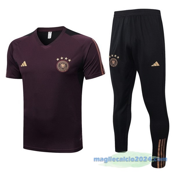 Formazione Set Completo Germania 2022 Borgogna Nero Poco Prezzo