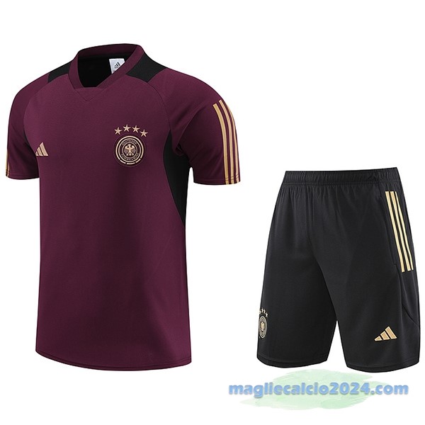 Formazione Set Completo Germania 2023 Borgogna Nero Poco Prezzo