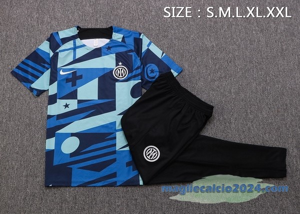 Formazione Set Completo Inter Milán 2022 2023 Azul Nero Poco Prezzo