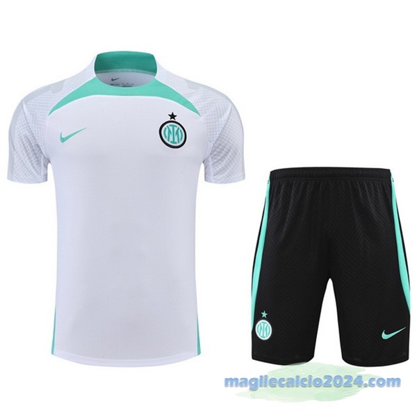 Formazione Set Completo Inter Milán 2022 2023 Bianco Verde Poco Prezzo