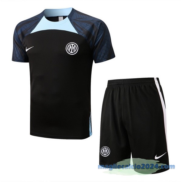 Formazione Set Completo Inter Milán 2022 2023 Nero I Azul Poco Prezzo